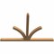 Ekena Millwork Richland Timber Gable Bracket, Western Red Cedar, 84"W x 56"H x 3 1/2"D x 3 1/2"F, 16/12 Pitch GBW084X56X0404RIC00SWR - alternate 5